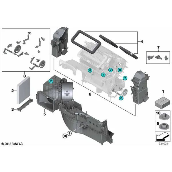 Детали корпуса сист.отопления и кондиц.