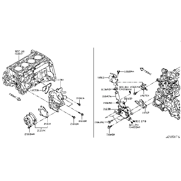 Водяной насос, вентилятор охлаждения и термостат