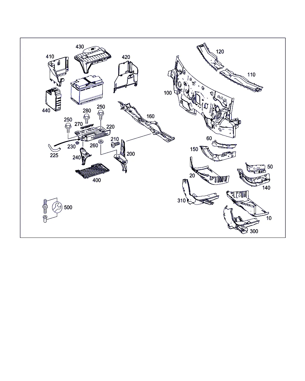 МОТОРНЫЙ ЩИТ И СОЕДИНИТЕЛЬНЫЕ ДЕТАЛИ