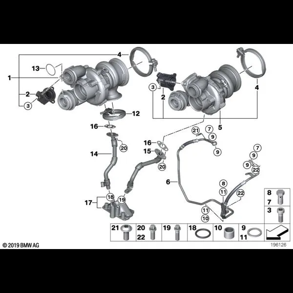 Турбонагнетатель со смазкой