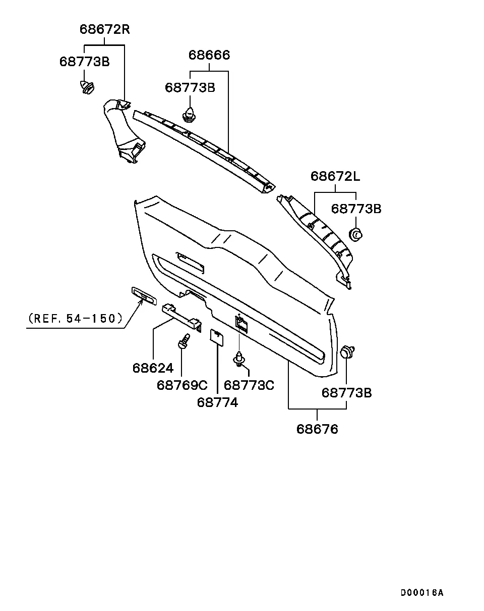 ДВЕРИ - ОБЛИЦОВКА ЗАДНЕЙ ДВЕРИ