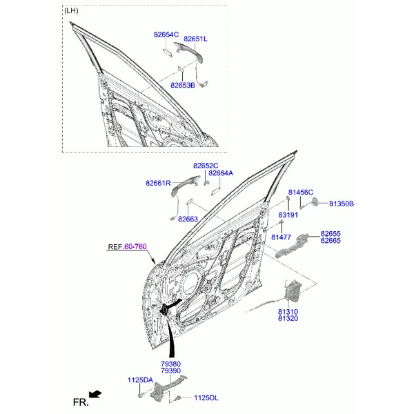 замок передней двери