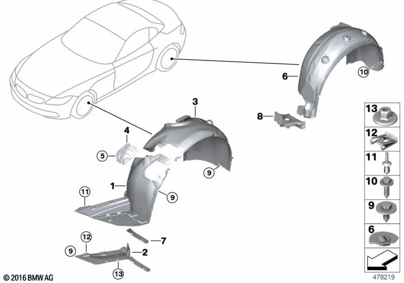 Защитный кожух колесной ниши