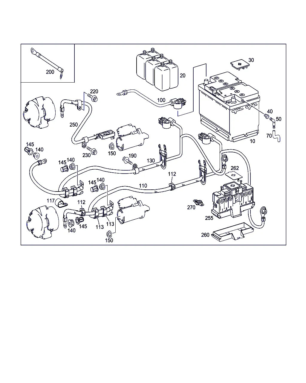 ПРОВОД АКБ, СТАРТЕРА И ГЕНЕРАТОРА