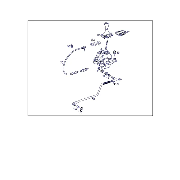 МЕХАНИЗМ СЕЛЕКТОРА АКП НА ЦЕНТР. КОНСОЛИ