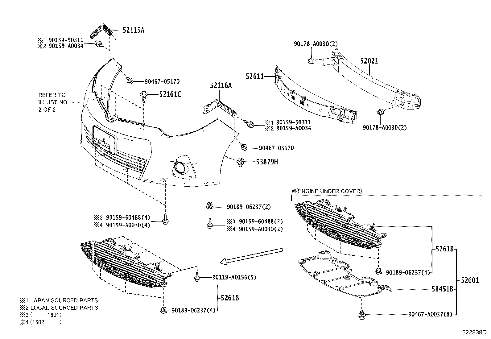 FRONT BUMPER & BUMPER STAY