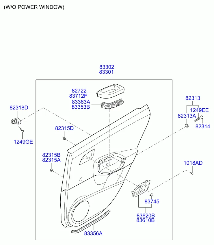 Облицовка задней двери