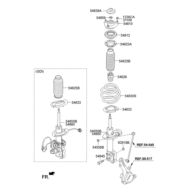 FRONT SPRING & STRUT