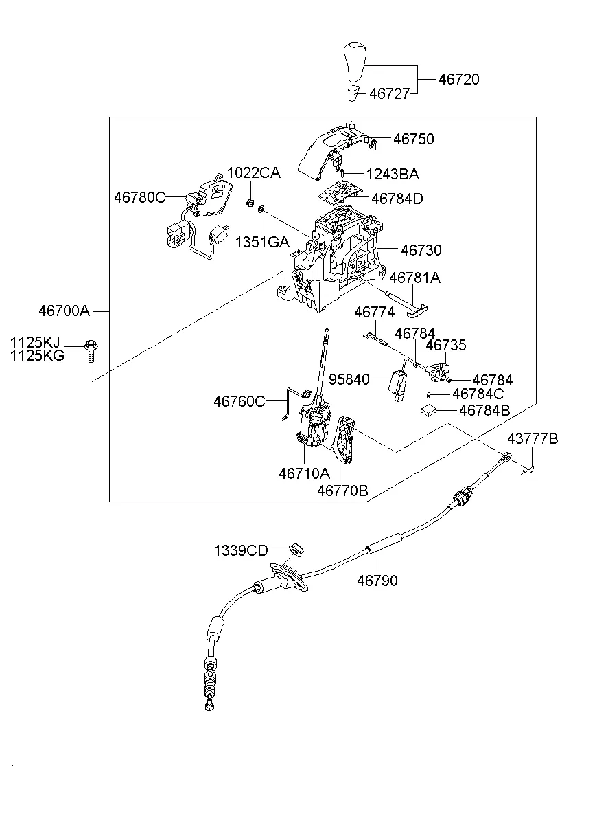 SHIFT LEVER CONTROL (ATM)