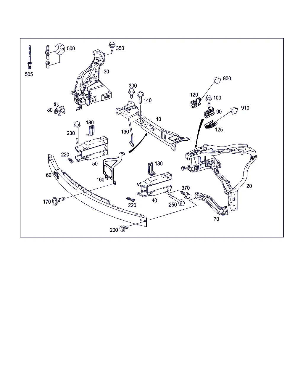 ПЕРЕД. ЭЛЕМ. ЖЕСТКОСТИ И ОПОРА РАДИАТОРА