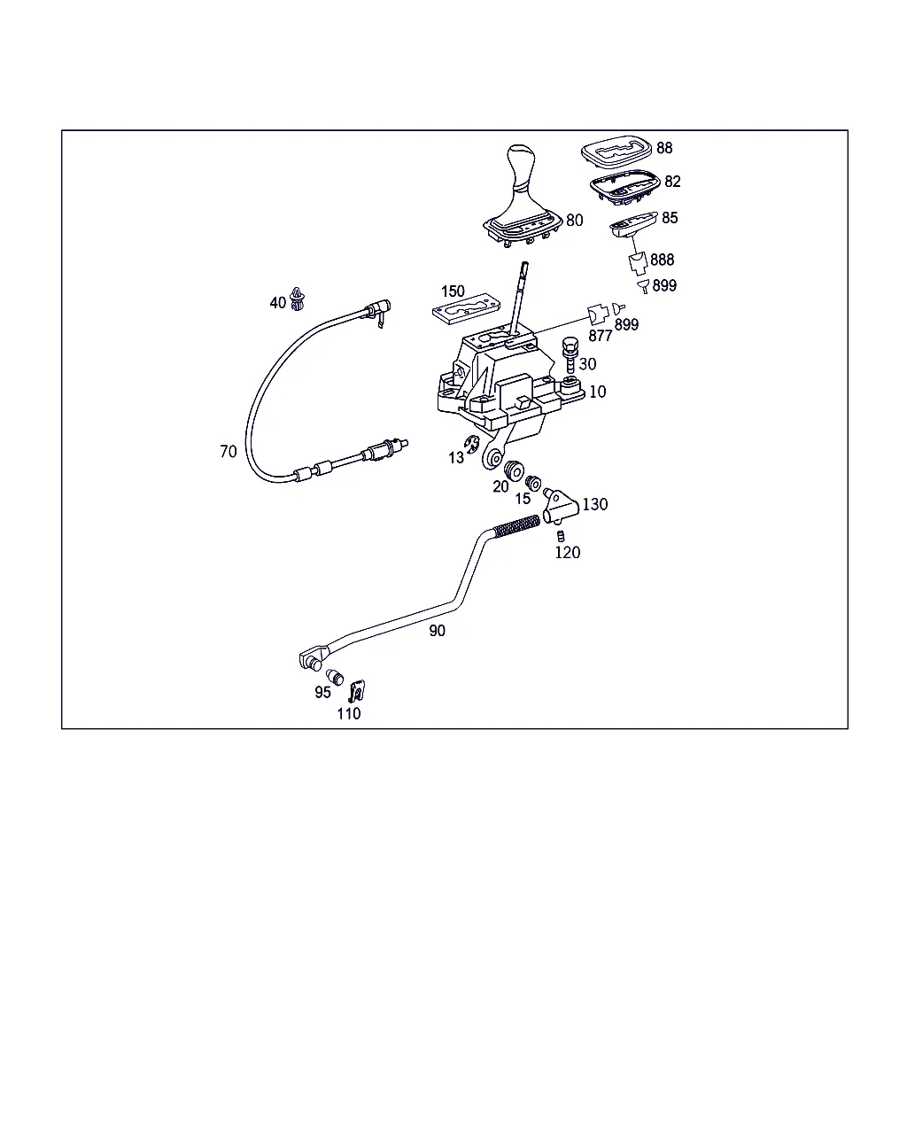 МЕХАНИЗМ СЕЛЕКТОРА АКП НА ЦЕНТР. КОНСОЛИ