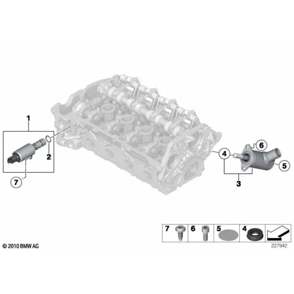 Электрические элементы головки блока цилиндров