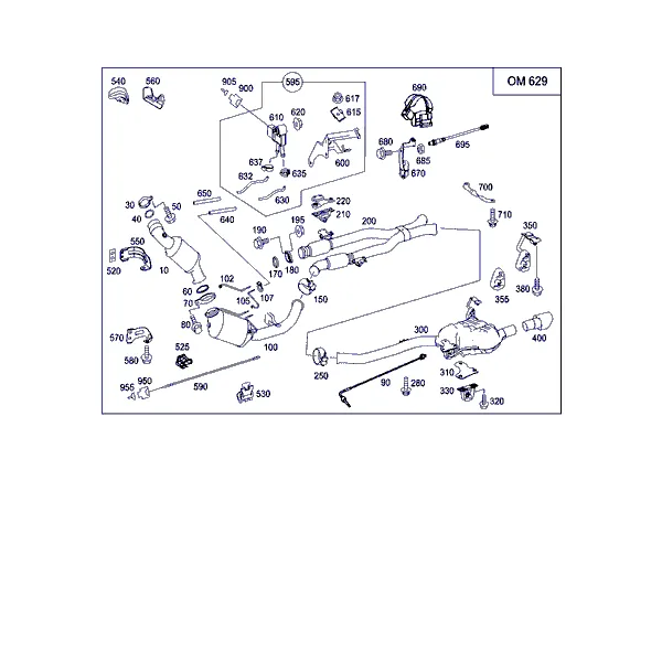 СИСТЕМА ВЫПУСКА ОГ ПРИ 8-ЦИЛ. ДИЗЕЛЬН. А/М