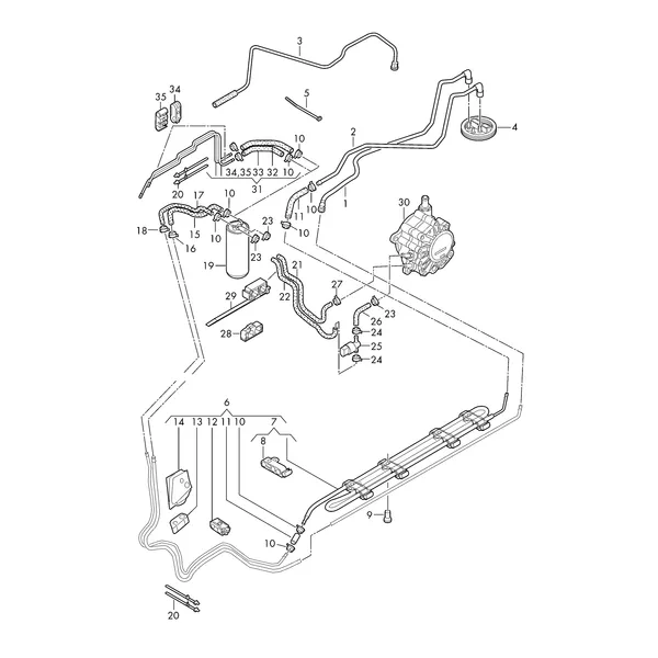 Топливопровод Радиатор