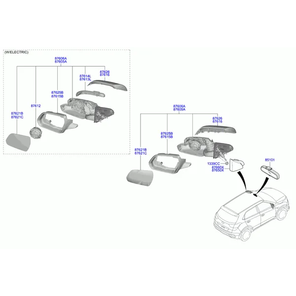MIRROR-OUTSIDE REAR VIEW