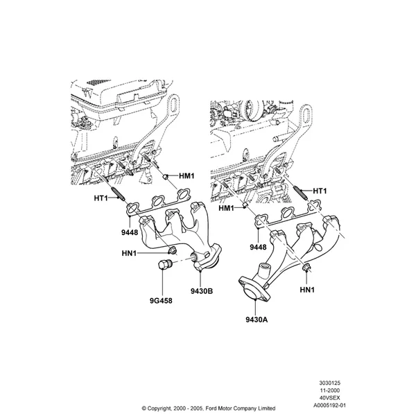 25C - Exhaust Manifold; 13/NOV/2000-16/DEC/2010