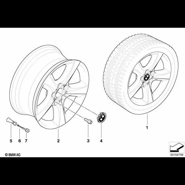 Л/c диск BMW со звездообр.спиц.диз.210