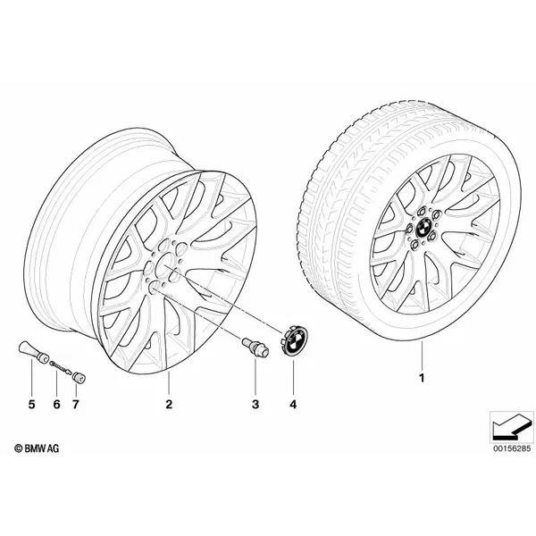 Л/с диск BMW с крестообр.спиц.диз.177