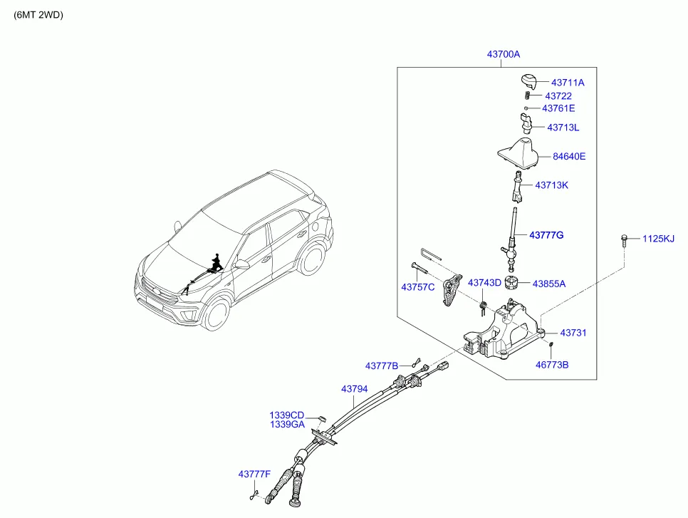 SHIFT LEVER CONTROL (MTM)