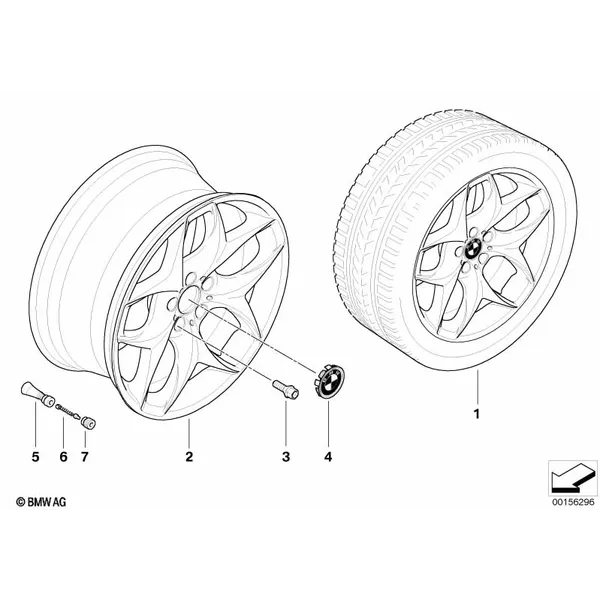 Л/c диск BMW со сдвоенными спиц.диз.215