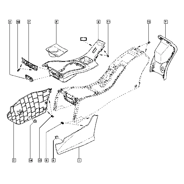 Крепление для автомагнитолы - Консоль