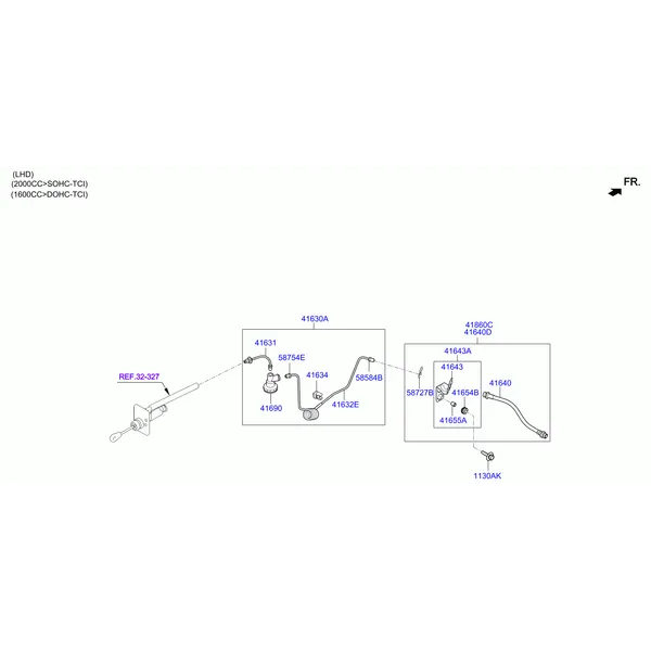 Главный цилиндр гидропривода сцепления