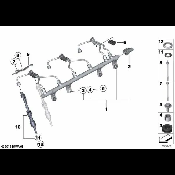 Магистраль Rail/форсунка/провод