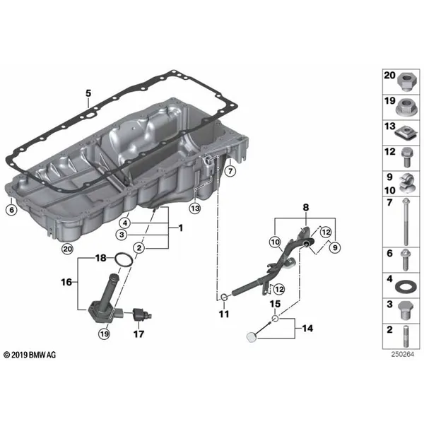 Масляный картер/маслоизмерит.приспособл.