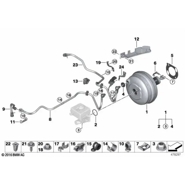 Вакуумный усилитель тормозов