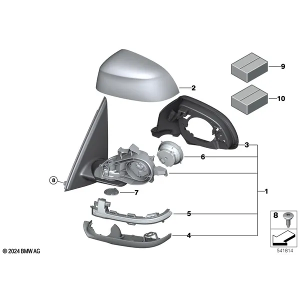 Наружное зеркало M
