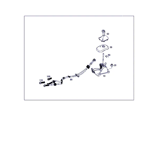 ПРИВОД ПЕРЕКЛЮЧ. 6-СТ.МКП НА ЦЕНТР.КОНС.КОРОБКА ПЕРЕДАЧ