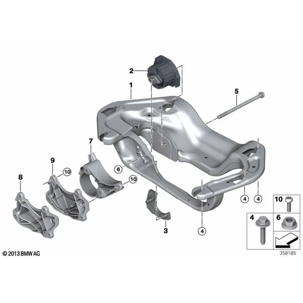 Крепление КПП