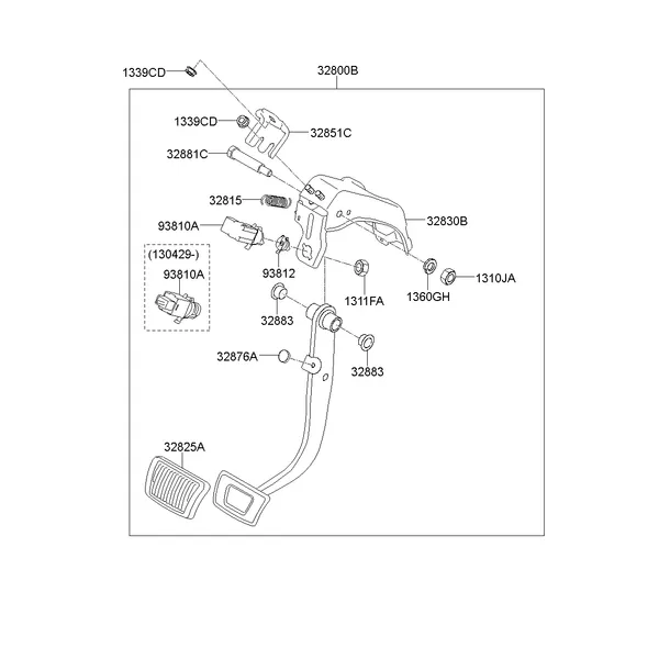 BRAKE & CLUTCH PEDAL; 2