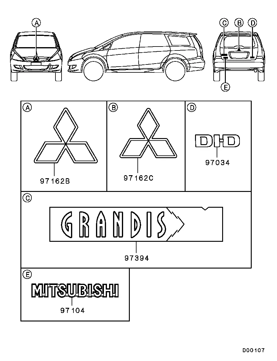 НАРУЖНЫЕ ЭЛЕМЕНТЫ КУЗОВА - НАКЛЕЙКИ И ЭТИКЕТКИ