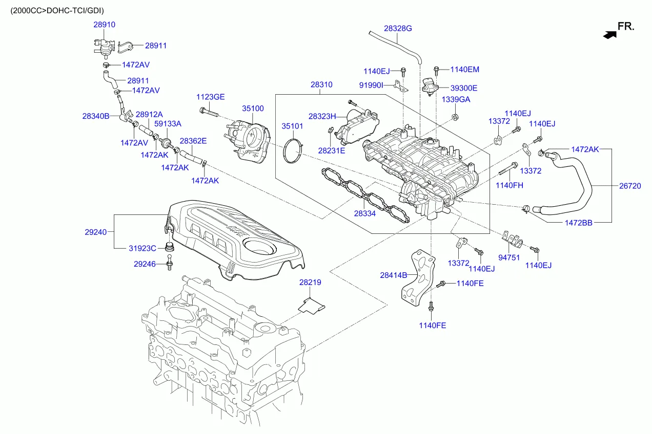 коллектор выпускной двигателя
