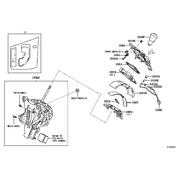 SHIFT LEVER & RETAINER