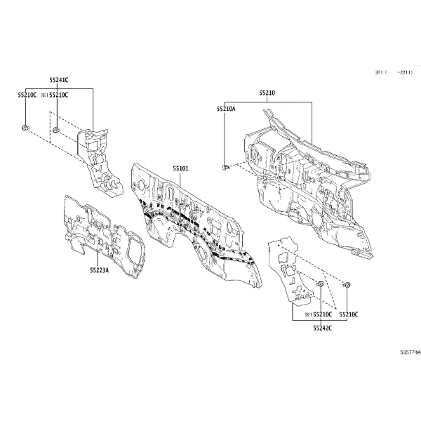 FRONT FENDER APRON & DASH PANEL