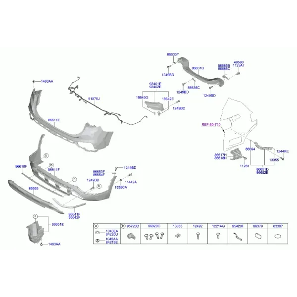 Задний бампер
