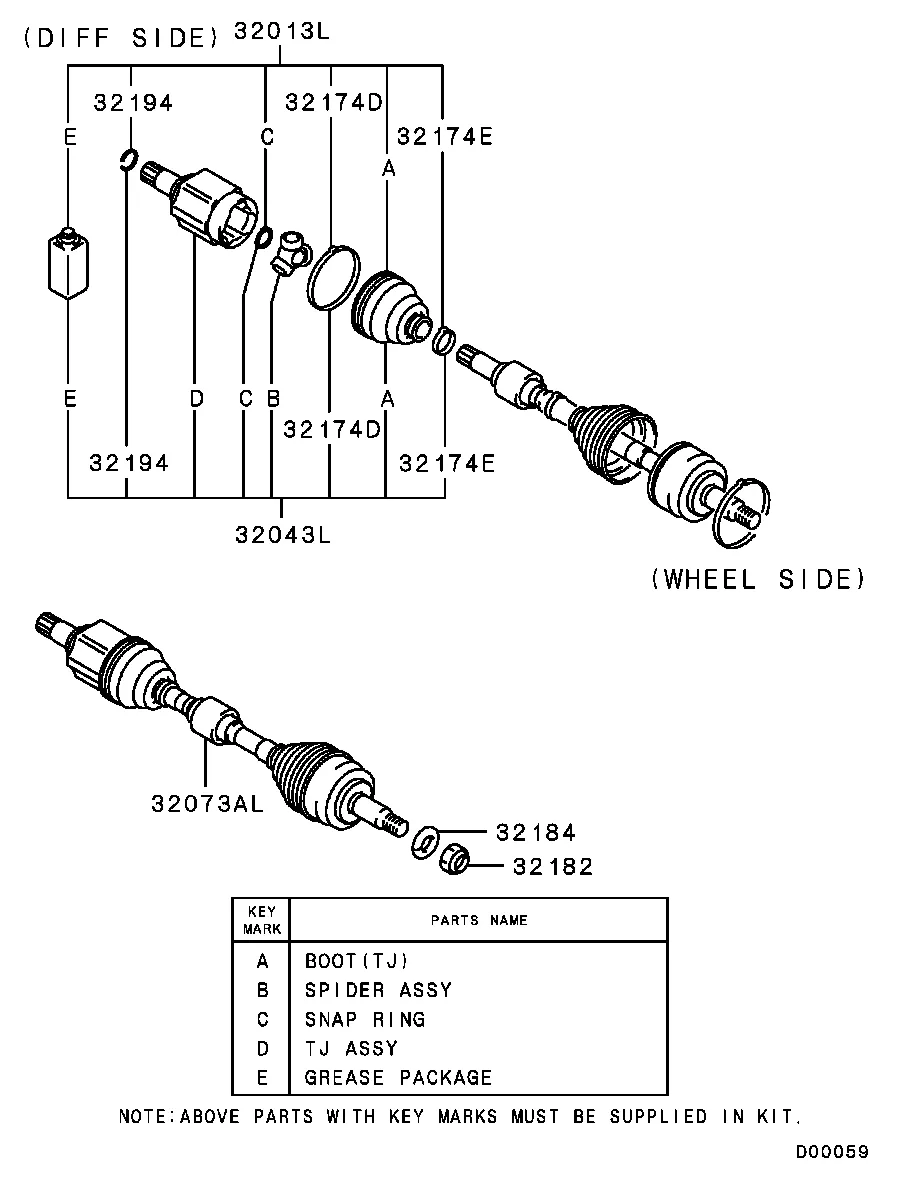 ПЕРЕДНИЙ МОСТ - ПРИВОДНЫЕ ВАЛЫ ПЕРЕДНЕГО МОСТА