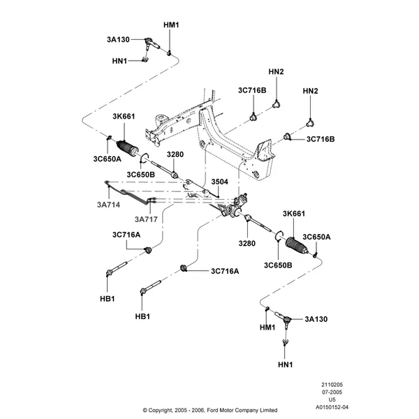 05C - Steering Gear; 19/JUL/2005-16/DEC/2010