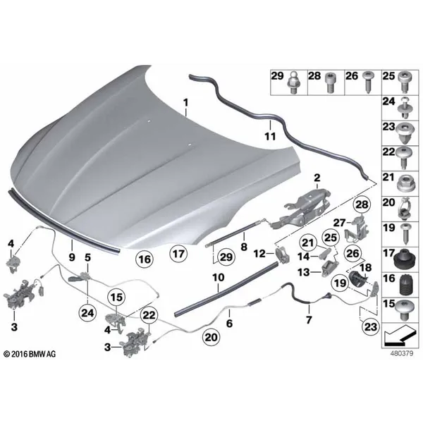 Капот/дополнительные элементы