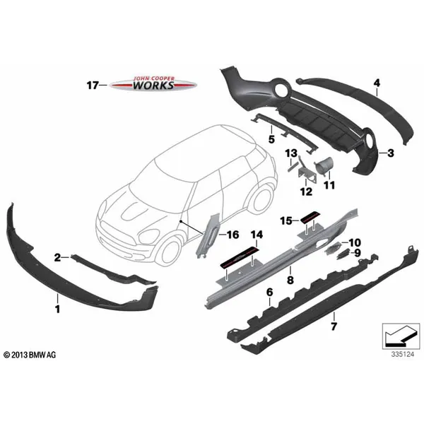 Дооснащение JCW Aerokit