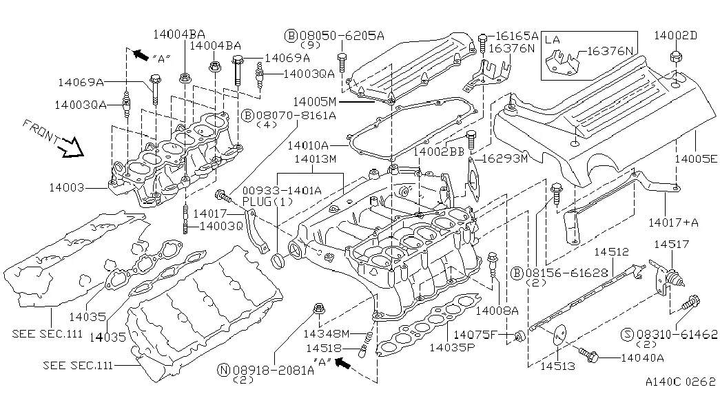 Коллектор; INTAKE PARTS F/GEN +EUR