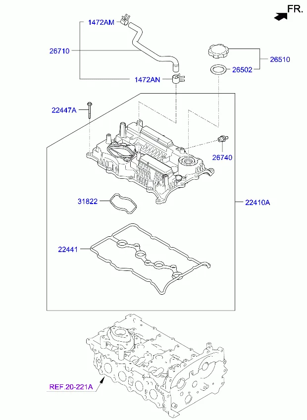 Крышка головки цилиндров