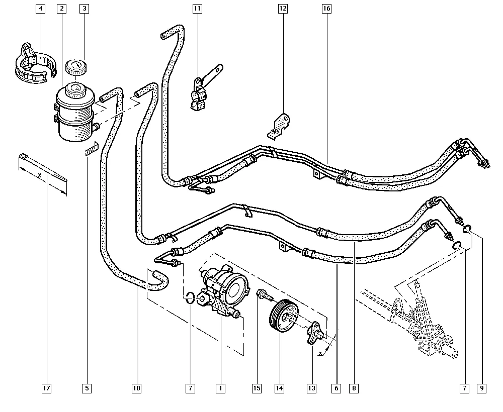 Насос усилителя рулевого управления