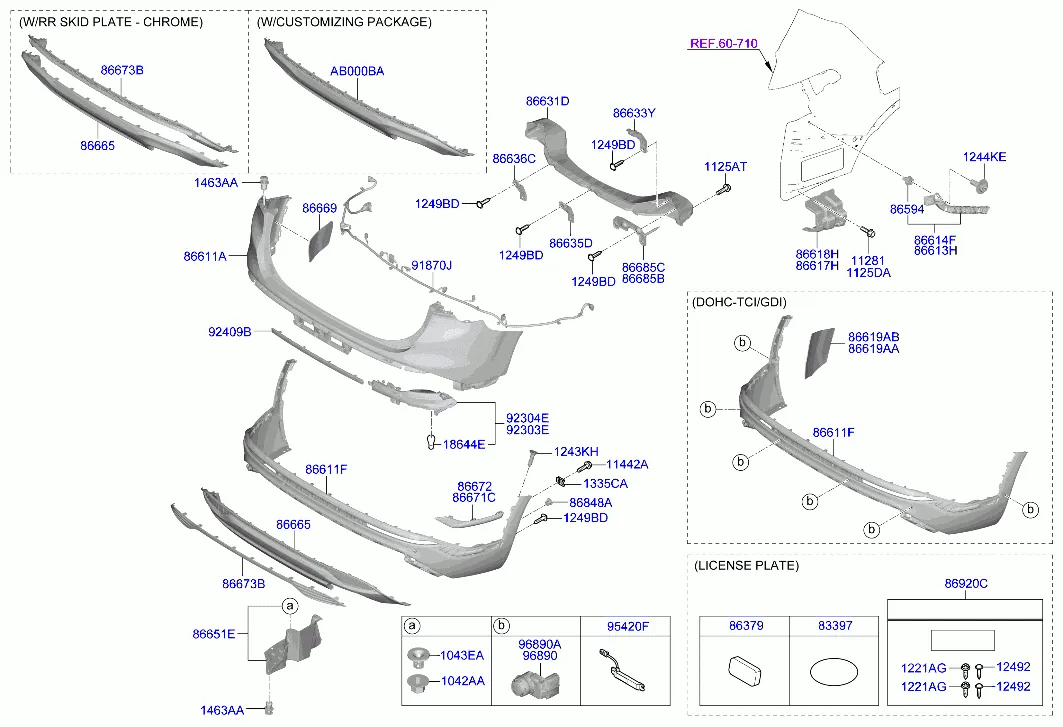 бампер задний