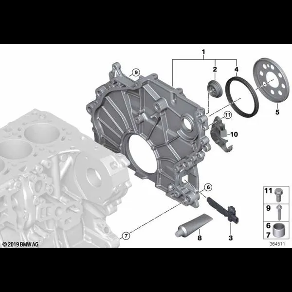 Крышка блока ГРМ