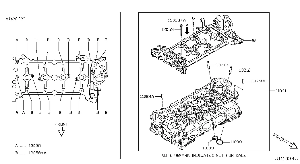 Головка блока цилиндров и крышка ; COMPONENT PARTS