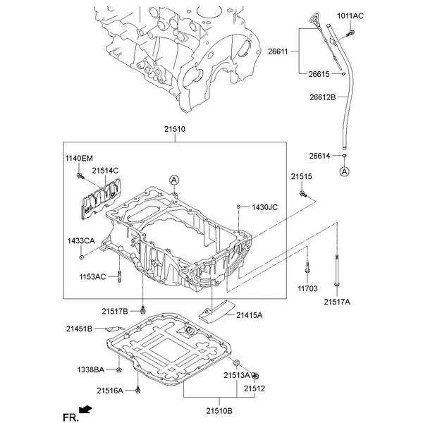 BELT COVER & OIL PAN; 1