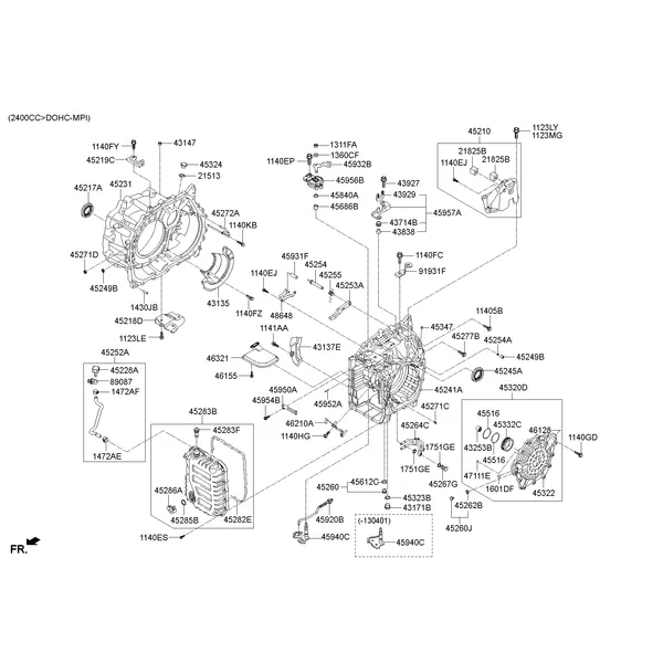 AUTO TRANSMISSION CASE; 1